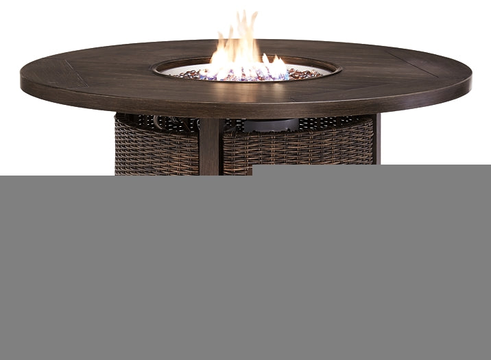 Paradise Trail Round Fire Pit Table