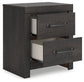 Hollivern Twin Panel Bed with Storage with Mirrored Dresser and Nightstand
