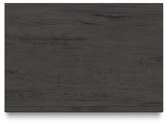 Fraluna King Panel Storage Bed with Mirrored Dresser and Nightstand