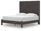 Fraluna King Panel Bed with Mirrored Dresser, Chest and Nightstand