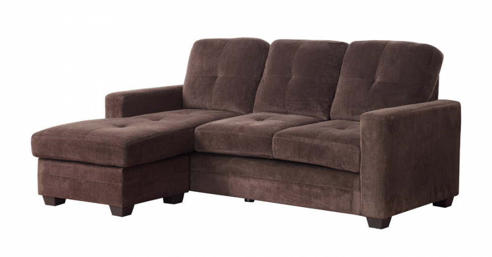 Limited Time Special, Sectional Sofa / Reversable Chaise $399 (*Chocolate: Microfiber)