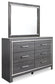 Lodanna King Panel Bed with Mirrored Dresser, Chest and 2 Nightstands