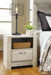 Bellaby Queen Platform Bed with 2 Storage Drawers with Mirrored Dresser and 2 Nightstands